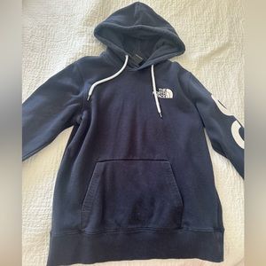 Navy Blue North Face Sweatshirt - Size Small